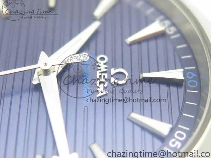 0425 Aqua Terra 150M Master Chronometers VSF 1:1 Best Edition Deep Blue Dial Silver Hand on SS Bracelet A8900 Super Clone HighPerformance 8013